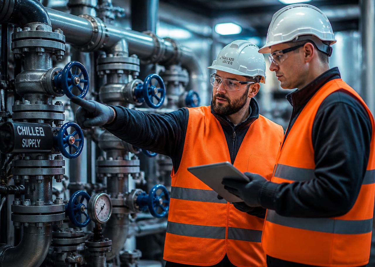 ProMech Group commissioning engineers working on mechanical plant